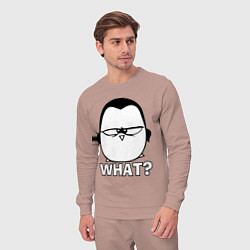 Костюм хлопковый мужской What?, цвет: пыльно-розовый — фото 2