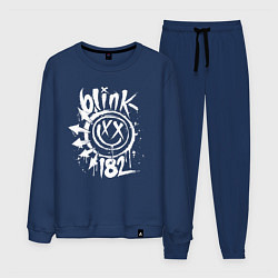 Костюм хлопковый мужской Blink-182: Smile, цвет: тёмно-синий
