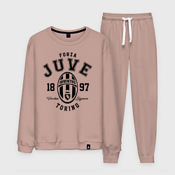 Костюм хлопковый мужской Forza Juve 1897: Torino, цвет: пыльно-розовый