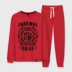 Костюм хлопковый мужской Parkway Drive: Australia, цвет: красный