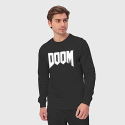 Костюм хлопковый мужской DOOM, цвет: черный — фото 2