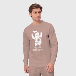 Костюм хлопковый мужской Praise the Sun, цвет: пыльно-розовый — фото 2