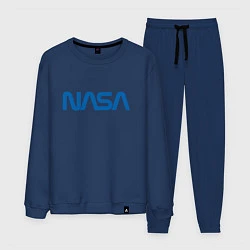 Костюм хлопковый мужской NASA, цвет: тёмно-синий