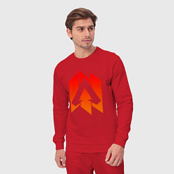Костюм хлопковый мужской Apex Legends: Symbol, цвет: красный — фото 2