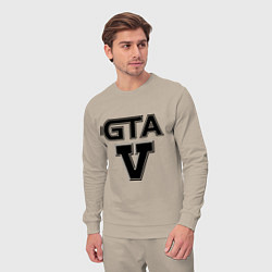 Костюм хлопковый мужской GTA 5, цвет: миндальный — фото 2