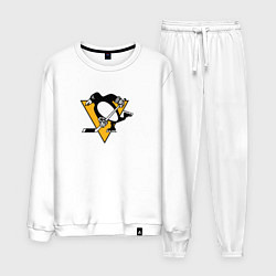 Костюм хлопковый мужской Pittsburgh Penguins: Evgeni Malkin, цвет: белый