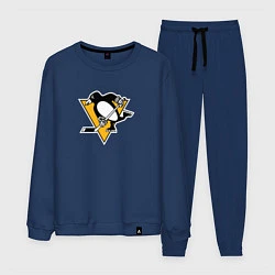Костюм хлопковый мужской Pittsburgh Penguins: Evgeni Malkin, цвет: тёмно-синий