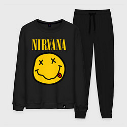 Костюм хлопковый мужской NIRVANA, цвет: черный