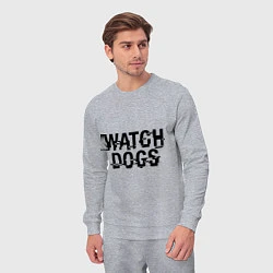 Костюм хлопковый мужской Watch Dogs, цвет: меланж — фото 2