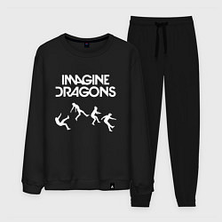 Костюм хлопковый мужской IMAGINE DRAGONS, цвет: черный