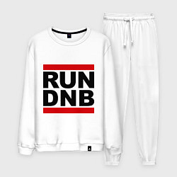 Костюм хлопковый мужской RUN DNB, цвет: белый