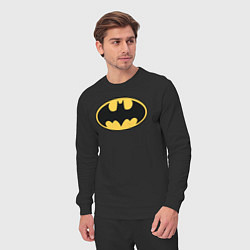 Костюм хлопковый мужской Batman, цвет: черный — фото 2