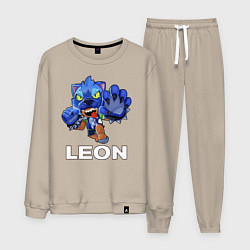 Мужской костюм Brawl Stars LEON