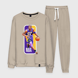 Костюм хлопковый мужской NBA Kobe Bryant, цвет: миндальный