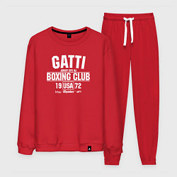 Костюм хлопковый мужской Gatti Boxing Club, цвет: красный