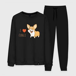 Мужской костюм I LOVE CORGI