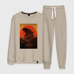 Мужской костюм Godzilla and red sun