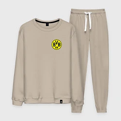 Костюм хлопковый мужской BORUSSIA, цвет: миндальный