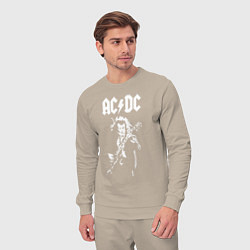 Костюм хлопковый мужской ACDC, цвет: миндальный — фото 2