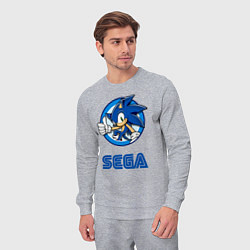 Костюм хлопковый мужской SONIC SEGA, цвет: меланж — фото 2