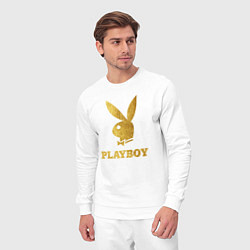 Костюм хлопковый мужской PLAYBOY GOLD, цвет: белый — фото 2