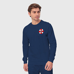 Костюм хлопковый мужской UMBRELLA CORP НА СПИНЕ, цвет: тёмно-синий — фото 2