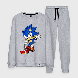 Костюм хлопковый мужской SONIC, цвет: меланж
