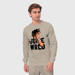 Костюм хлопковый мужской Juice WRLD, цвет: миндальный — фото 2