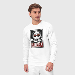 Костюм хлопковый мужской ЮЖНЫЙ ПАРК, цвет: белый — фото 2