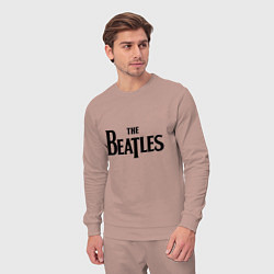 Костюм хлопковый мужской The Beatles, цвет: пыльно-розовый — фото 2
