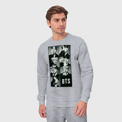 Костюм хлопковый мужской BTS, цвет: меланж — фото 2