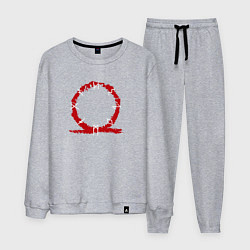Костюм хлопковый мужской GOD OF WAR, цвет: меланж
