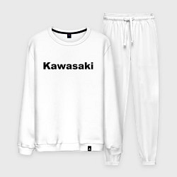 Костюм хлопковый мужской KAWASAKI Z, цвет: белый