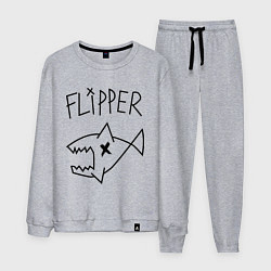 Костюм хлопковый мужской Nirvana Flipper, цвет: меланж