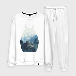 Костюм хлопковый мужской Тоторо, цвет: белый