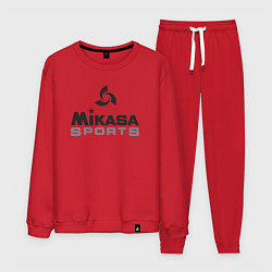 Костюм хлопковый мужской MIKASA SPORTS, цвет: красный