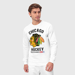 Костюм хлопковый мужской CHICAGO BLACKHAWKS NHL, цвет: белый — фото 2