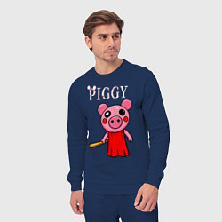 Костюм хлопковый мужской ROBLOX PIGGY, цвет: тёмно-синий — фото 2