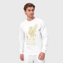 Костюм хлопковый мужской Liverpool FC, цвет: белый — фото 2