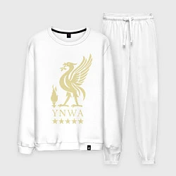 Костюм хлопковый мужской Liverpool FC, цвет: белый