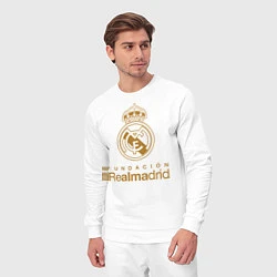 Костюм хлопковый мужской Real Madrid FC, цвет: белый — фото 2