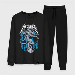 Костюм хлопковый мужской Metallica - черт, цвет: черный