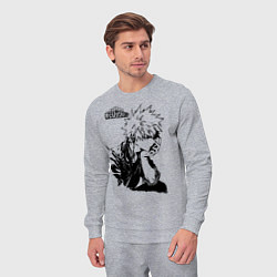 Костюм хлопковый мужской Моя геройская академия, цвет: меланж — фото 2