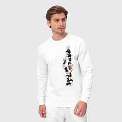 Костюм хлопковый мужской Haikyuu!!, цвет: белый — фото 2