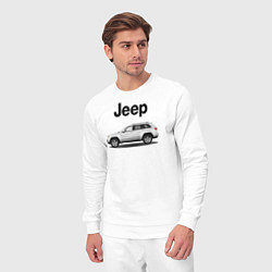Костюм хлопковый мужской Jeep, цвет: белый — фото 2