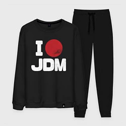 Костюм хлопковый мужской JDM, цвет: черный