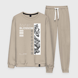 Костюм хлопковый мужской BLOSSOM, цвет: миндальный