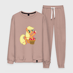 Костюм хлопковый мужской Applejack, цвет: пыльно-розовый