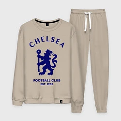 Костюм хлопковый мужской Chelsea Est. 1905, цвет: миндальный