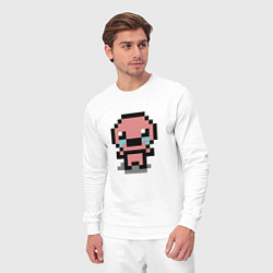 Костюм хлопковый мужской Pixel isaac, цвет: белый — фото 2